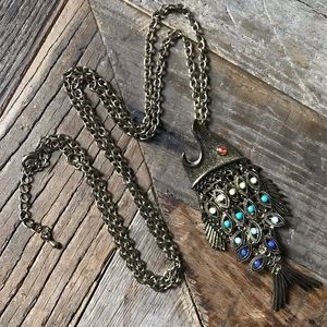 Articulating Fish Necklace